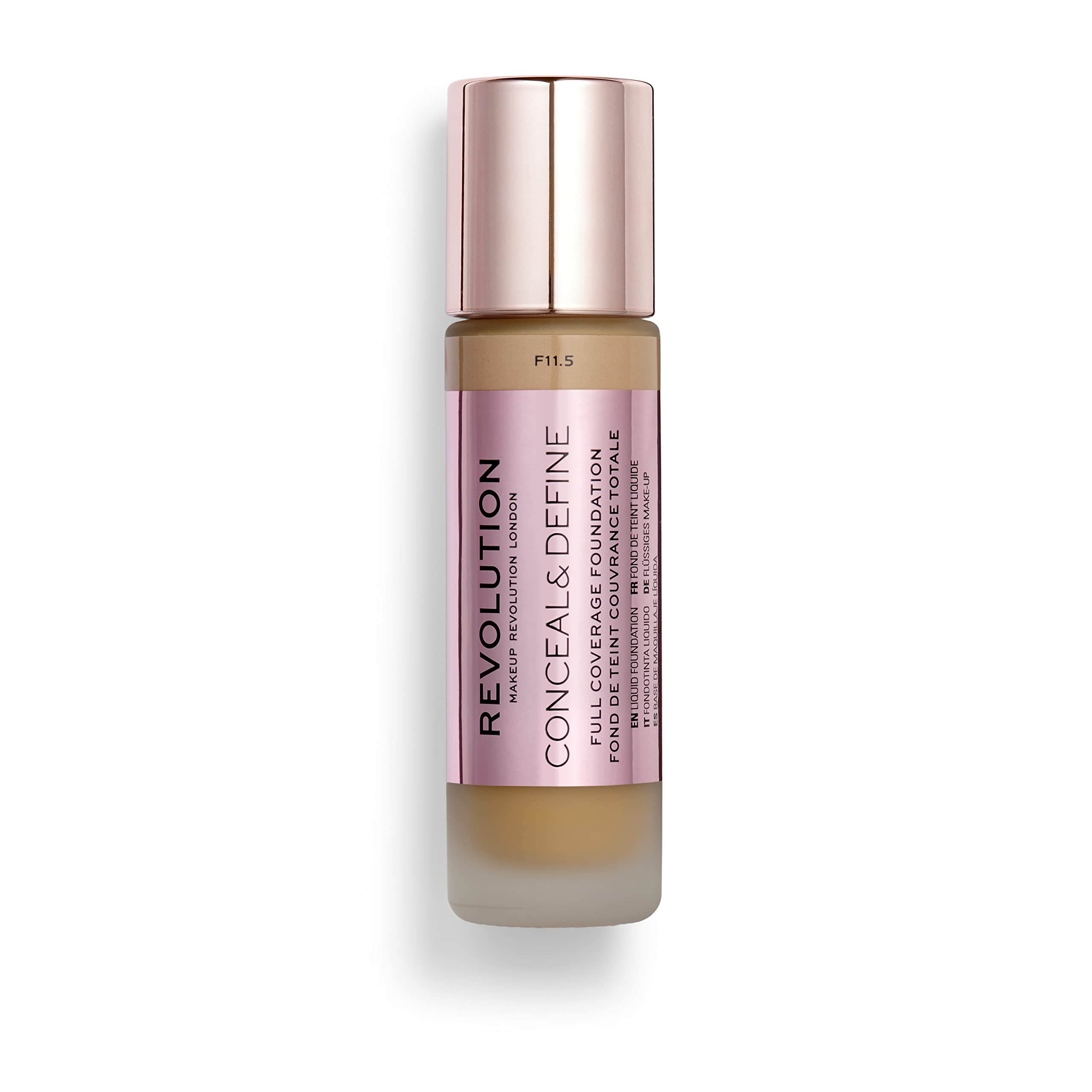 Makeup Revolution, Conceal & Define, Foundation, Matte Finish, F10.2, 23ml