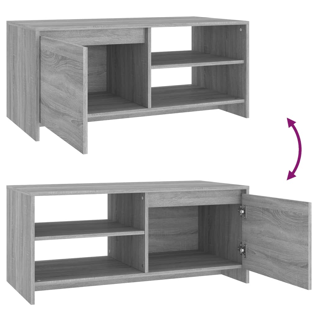 Coffee Table, Grey Sonoma Oak, 102X50X45 Cm