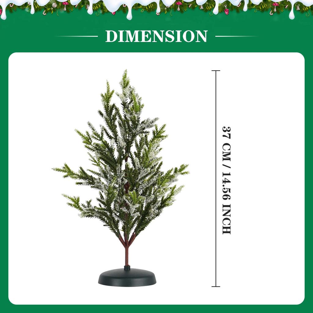 1PC 37CM Artificial Green Hanging Snowflake Christmas Tree Home Tabletop Christmas Tree DIY Party Window Decoration