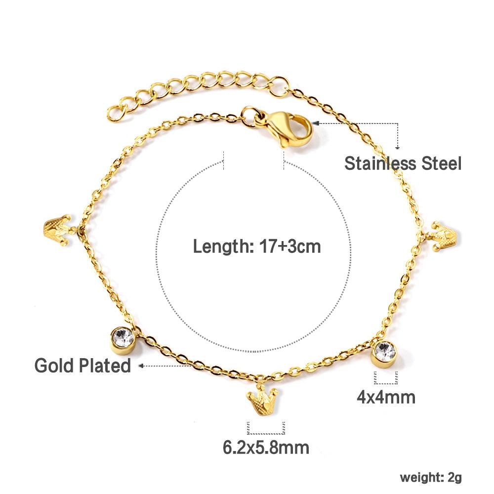 Bracelet Cute Sweet Butterfly Dragonfly Pendant with White Diamond Bracelet Stainless Steel Jewelry