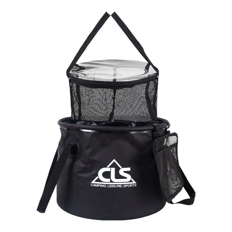Suiyuan CLS Outdoor Portable Folding Water Bucket with Drainer 30L