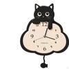 Hanging Clock Battery Operated Mute Cute Timepiece Ornament for Kids Room Indoor Bedroom Home Decor