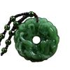 Jade Pixiu Pendant Necklace for Men & Women - Fashionable, Versatile Sweater Chain with Imitation Jade Design.
