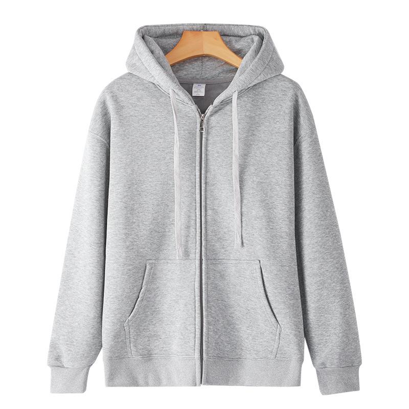Autumn/Winter Hooded Cardigan: Unisex Thick Velvet, Versatile & Loose Fit Casual Jacket
