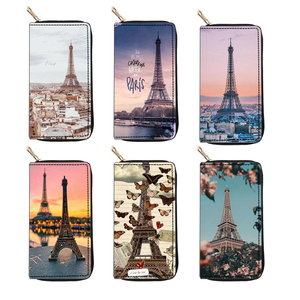 Peněženka Eiffelova věž s dlouhým zipem, psaníčko
