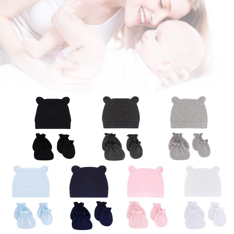 Baby Hats Newborn for Girls Baby Infant Beanie Caps for 0-6 Months Infants Newborn Hospital Hat Cotton Baby Accessories