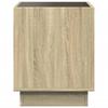 Nightstand with Infinity LED Sonoma Oak Finish 40 x 40 x 50 cm