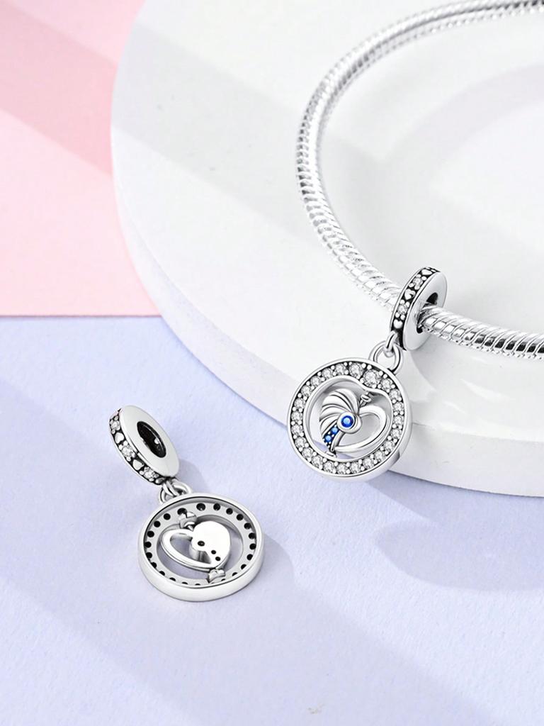 Charms Plata Copper Colors Rose Bag Colored Pencils Beads Charmpendant For Original Bracelet For Women Diy Jewelry Love Gift