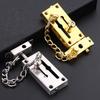 Corrosions Resistant Stainless Steel Door Security Latches Chain Durability Chain Latches For Indoor Outdoor Use