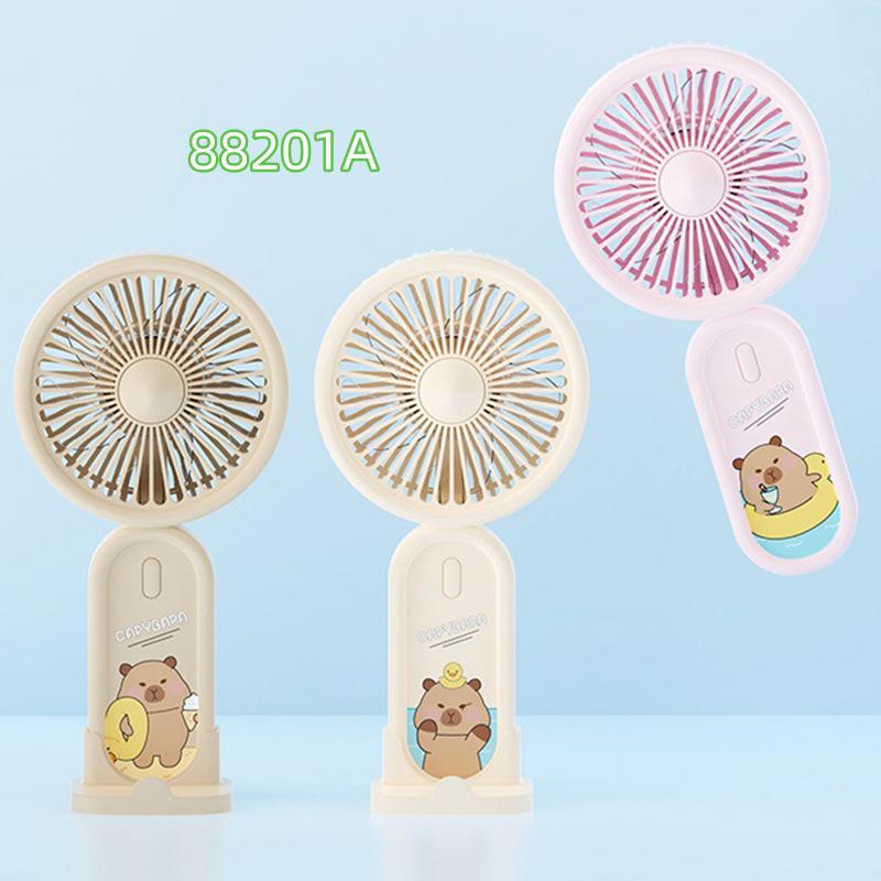 Mini Portable USB Cartoon Fan - Handheld Student Gift