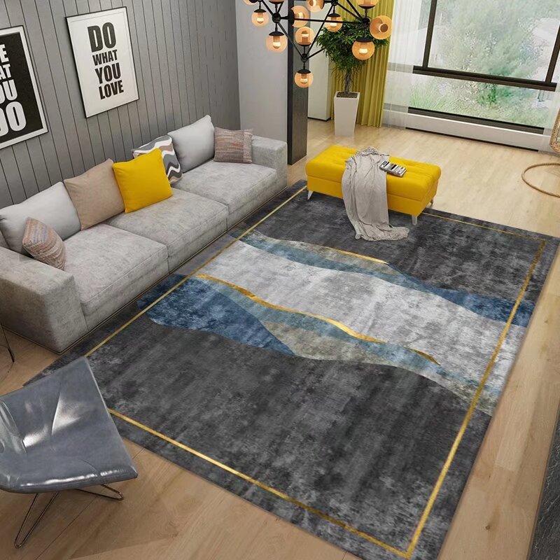 Luxury Gold Easy Cleaning Bedroom Decor Rug Non-slip High-quality Washroom Floor Mat IG Durable Living Room Carpet Skin-friendly