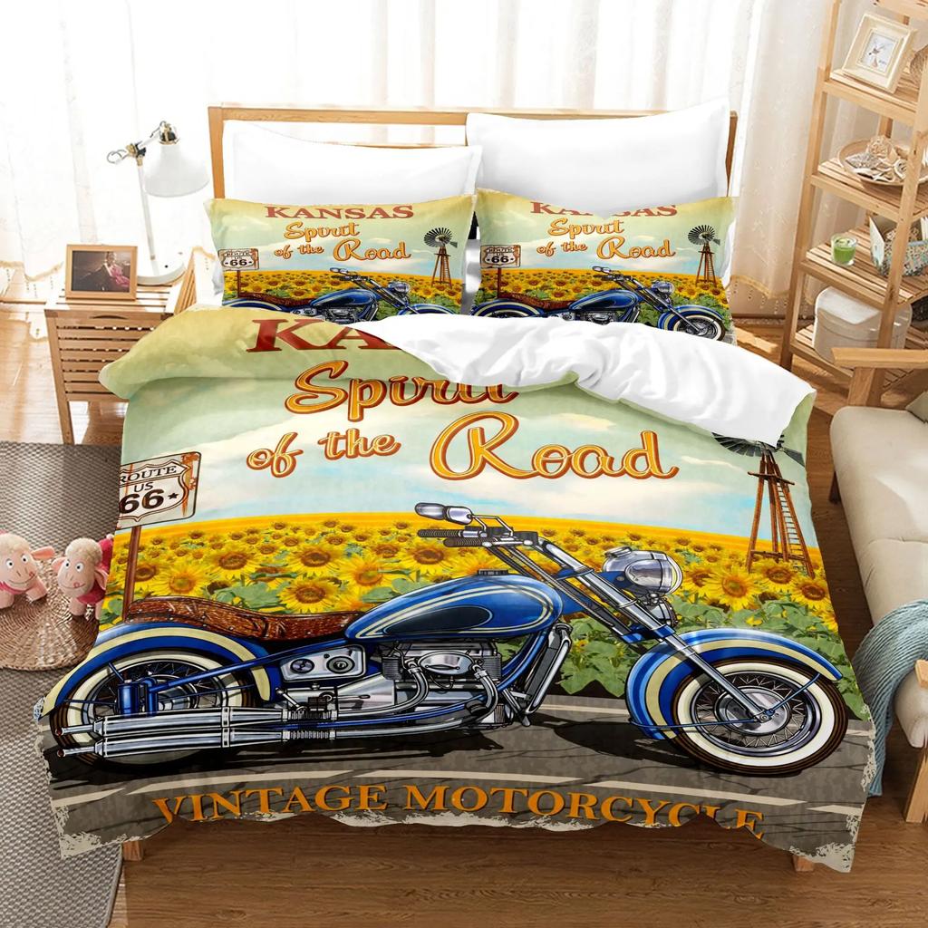 Comforter Retro Cars Bed Comforter Set 3D Print Super Cool Series Sports Cars Duvet& For Boy Men Teen Bedding Set Luxury