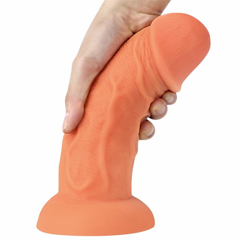 Female Silicone 6.5cm Egg-free Stubby Giant Cock Big Male Simulation Penis Penis Super Large Vagina Props