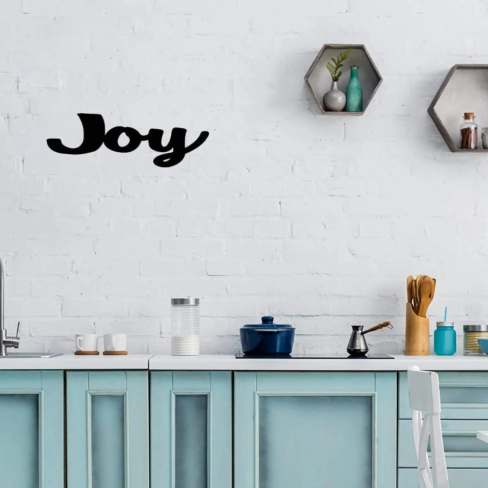 1 шт. Металлическое настенное панно «Радость» | 9 дюймов в длину X 4 дюйма в высоту — фото 5