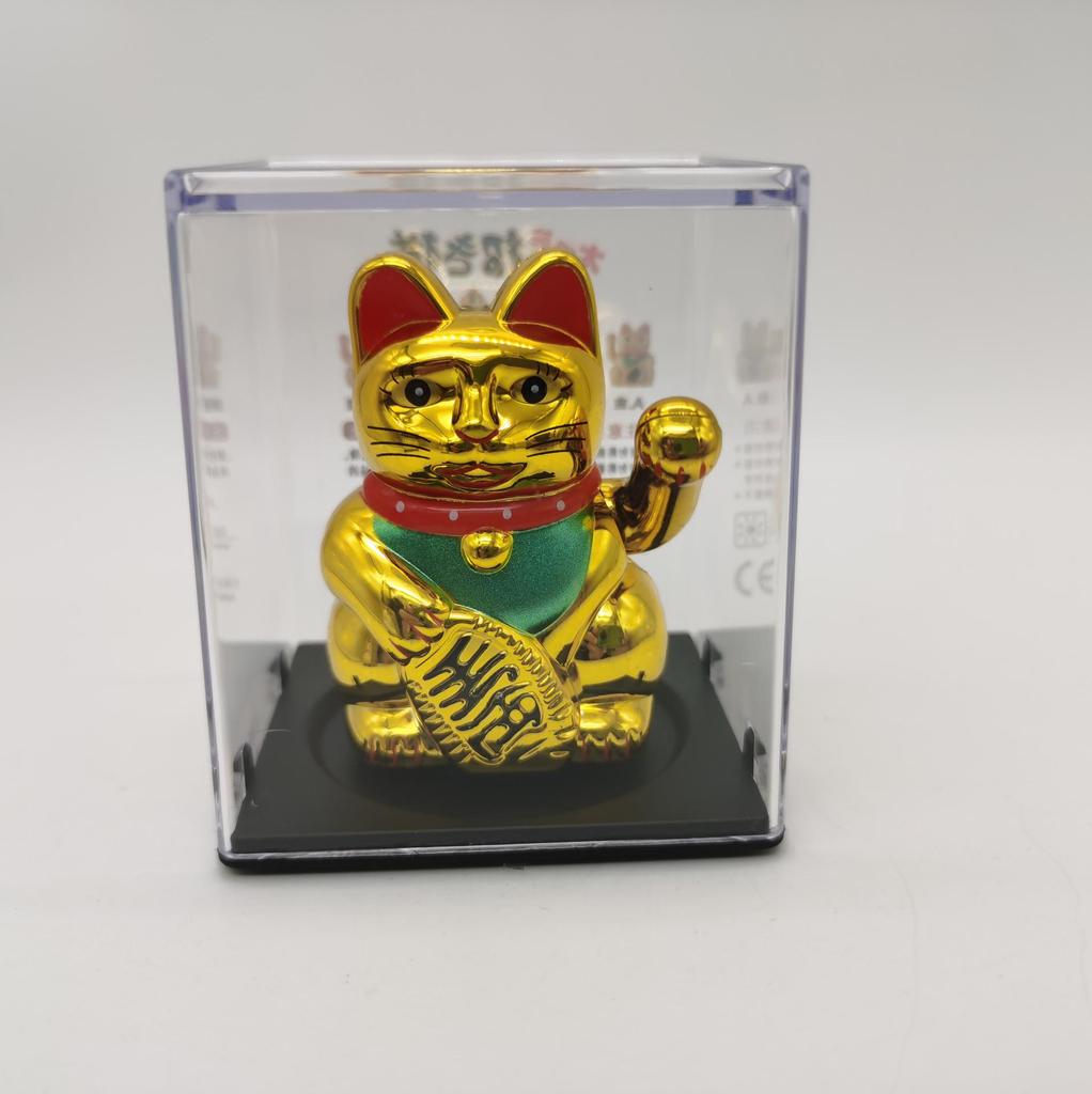 Solarbetriebene Winkekatze Figur - Kreatives Ornament und Einzigartiges Geschenk