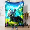 The Toothless and Light Fury Patterned Blankets Are Perfect for Beds or Other Occasions, Making Them A Perfect Gift Choice.