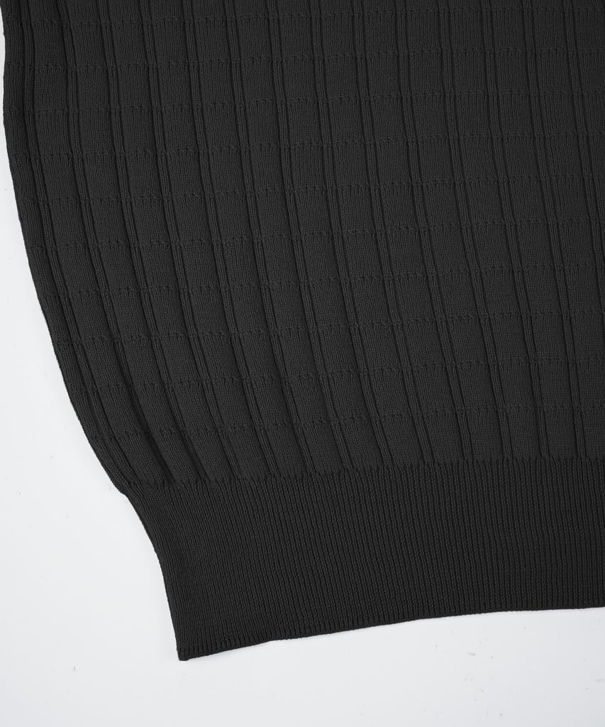 BIRBANTE Washable Cotton Square Round Knit - Black