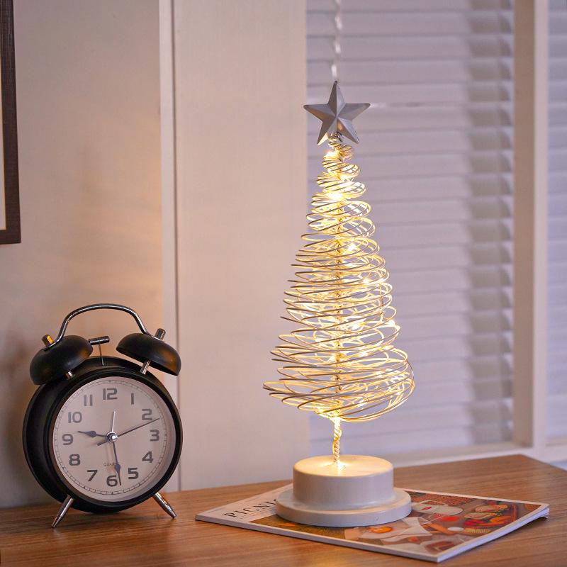 New LED Star Christmas Tree Lights: Ornament, Holiday Atmosphere, Bedroom Decoration, Small Table Lamp.