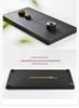 Wu Jin Shi Stone Tea Tray: Compact Gongfu Set with Drainage