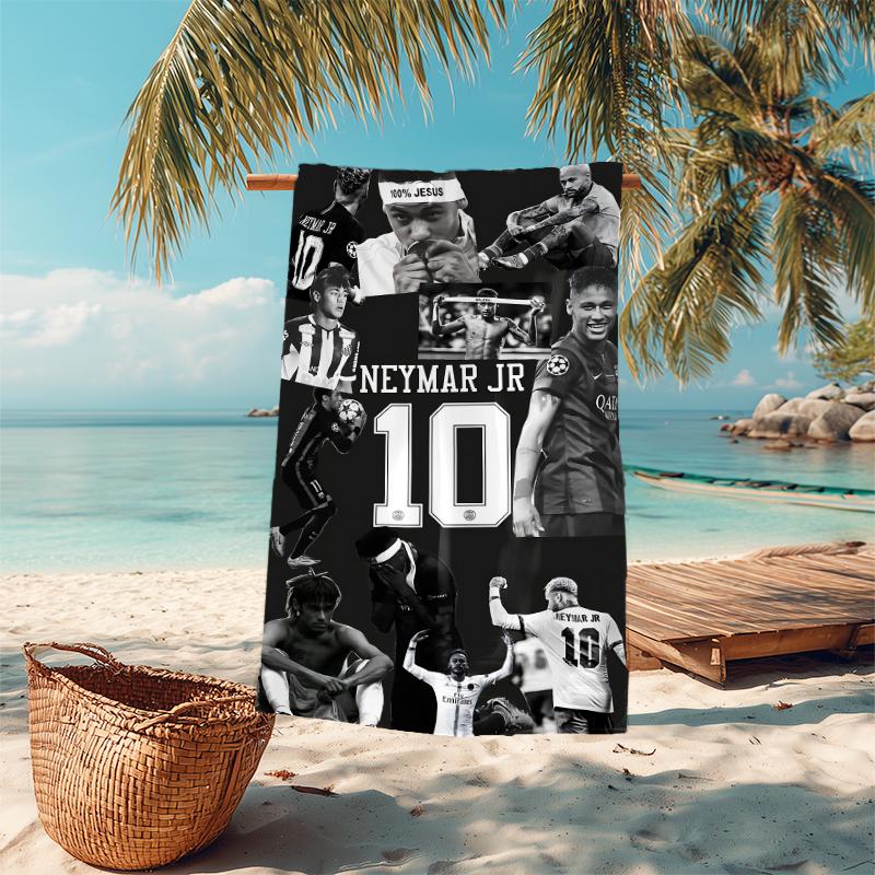 1pc Football Family Bond Microfiber Quick Dry Beach Towel Absorbent Soft Oversized Sand Free Towel for Travel Pool Gym Swimming Yoga 20a109