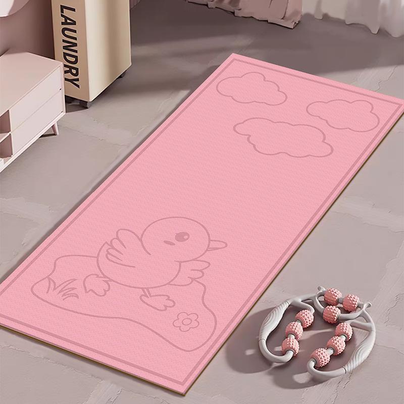 Covoraș de fitness silențios, antiderapant, cu absorbție a șocurilor, pentru sărituri în interior, alergare, dans și yoga