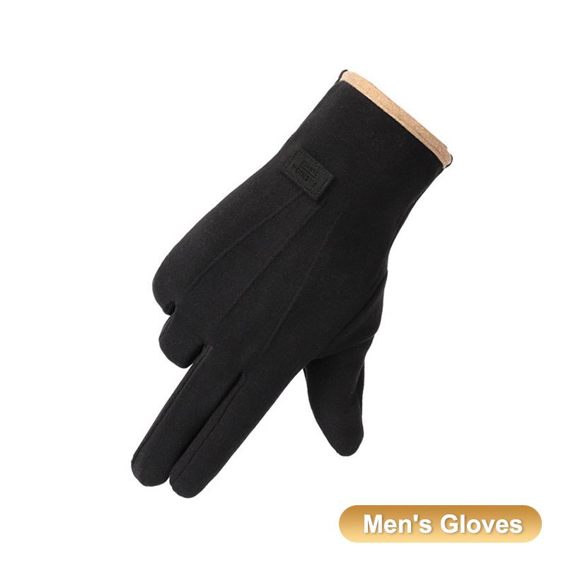 Women Men Winter Thick Plush Gloves Fashion Warm Suede Outdoor Guantes Lady Touchscreen Driving Gloves Sports Cycling Mittens