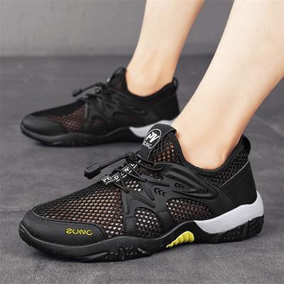Summer Quick-drying Creek Shoes Men's Outdoor Wading Shoes Large Mesh Hollow Shoes Men's Mesh Sports Trendy Shoes