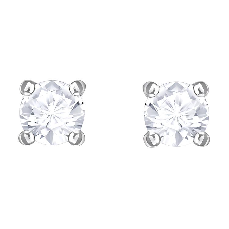 Swarovski Attract Round Pierced Earrings Women earrings White 5408436