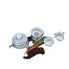 Exquisite 10-Piece Honeycomb Ceramic Kung Fu Tea Set with Teapot, Gaiwan, and Cups In a Gift Box.