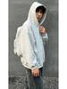 Men's Back-to-School Solid Color Hoodie Cardigan, Spring/Autumn 2026, American Style, Long Sleeve for Primary Students