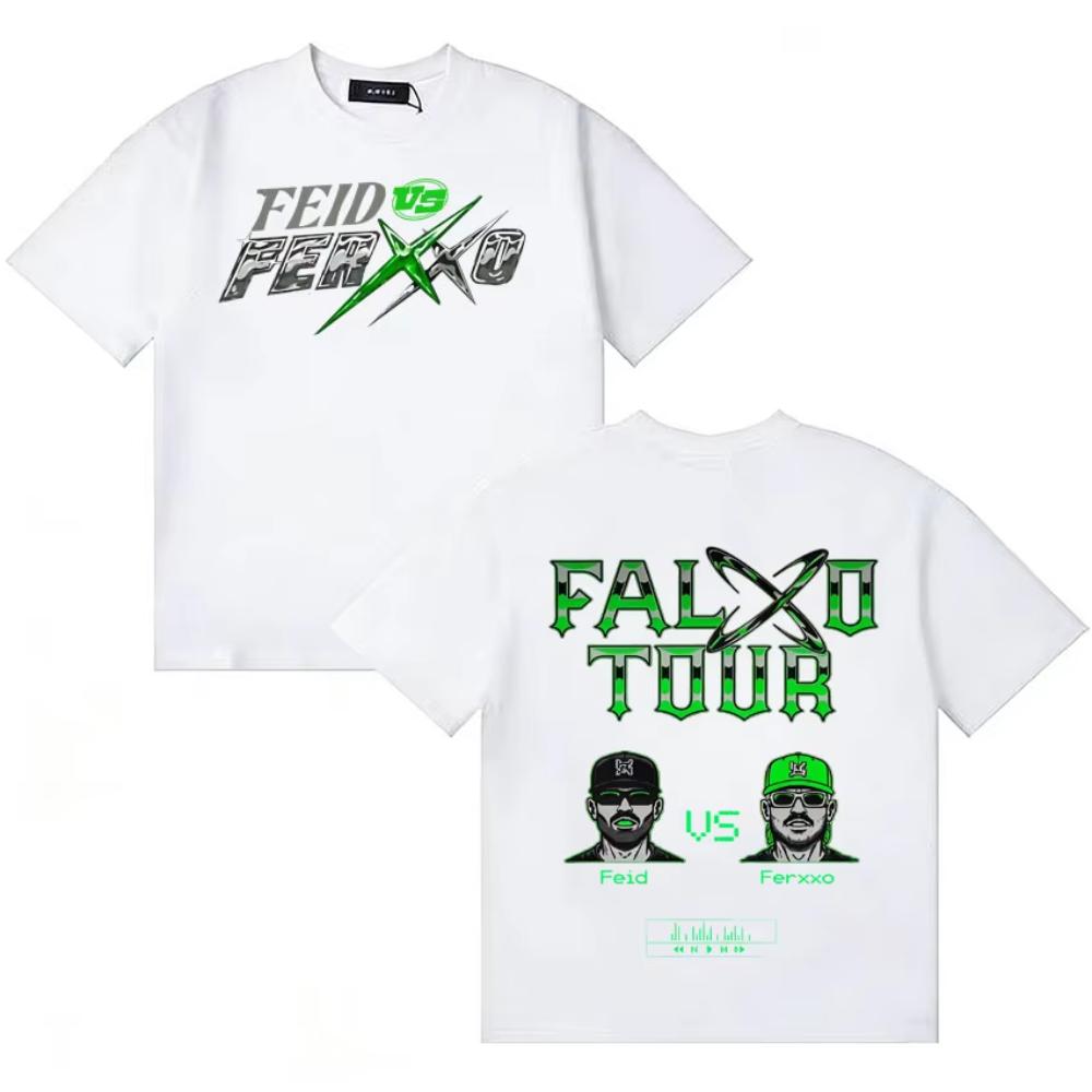 

Rapper Feid Vs Ferxxo Tour 2026 Harajuku Tshirt Unisex WoUINISEX Fashion Tee Shirts Summer Casual Y2K Cotton Oversized Unisex Tshirts L