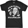 Lustige Herren T-Shirts Penjamin Franklin Sarkastisch Vierter Juli Grafik Neuheit 420 T-Shirt für Männer