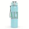 1PC Salty Pastel Letter Graphic,750ml Color Plastic Sports Water Bottle,Leakproof Flip Straw Lid,Suitable for Sports Office Home Use