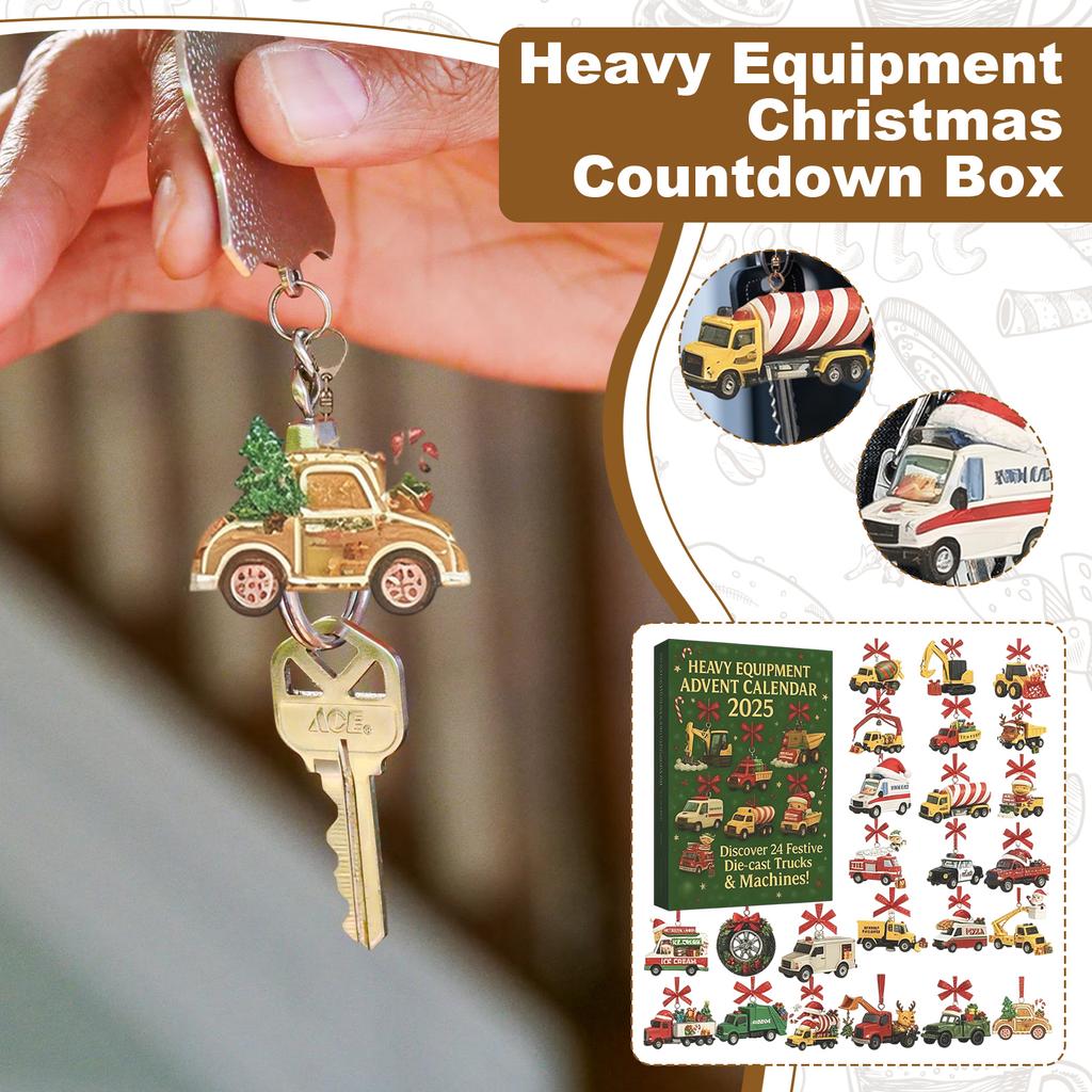 Of Heavy Equipment Christmas Calendar 24Day Truck Journey