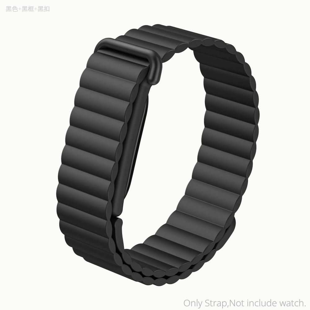 Silicone Magnetic Strap for Google Fitbit Air Rubber Loop Bracelet Outdoors Sports Band Wristband for Women Men