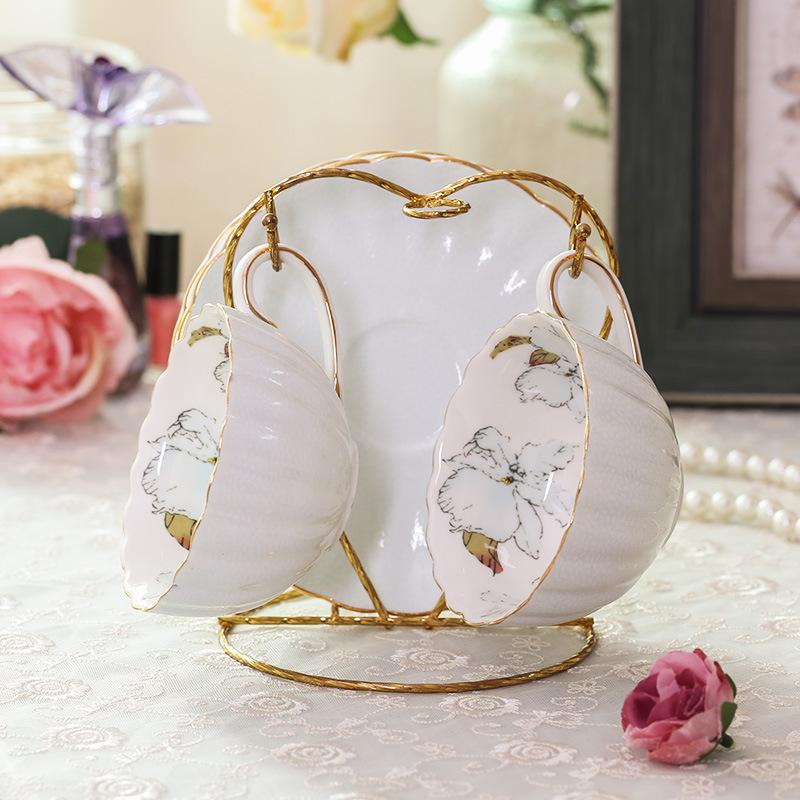 European Style Coffee Cup Set Household Flower Tea Cup
