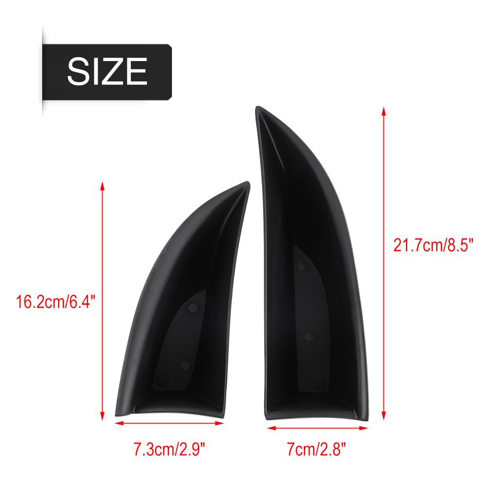 2Pcs Car Front Door Storage Box Organizer Holder for Mercedes Benz S class W222 20142018 Black