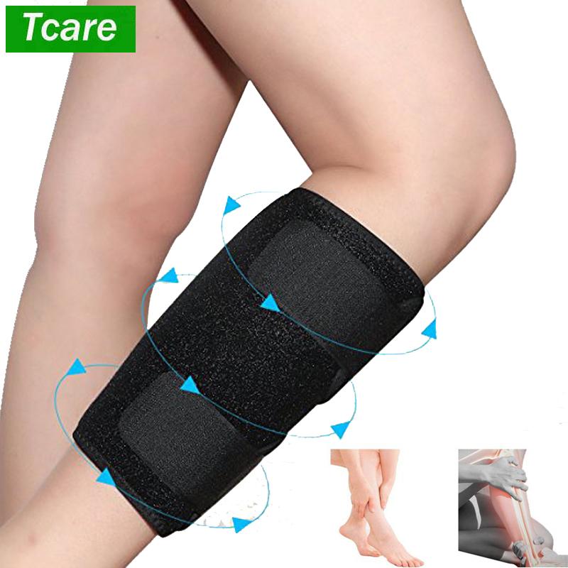 Tcare Calf Compression Sleeve Neoprene Brace for Runners Shin Splint Torn Muscle Injury Support Lower Leg Pain Relief
