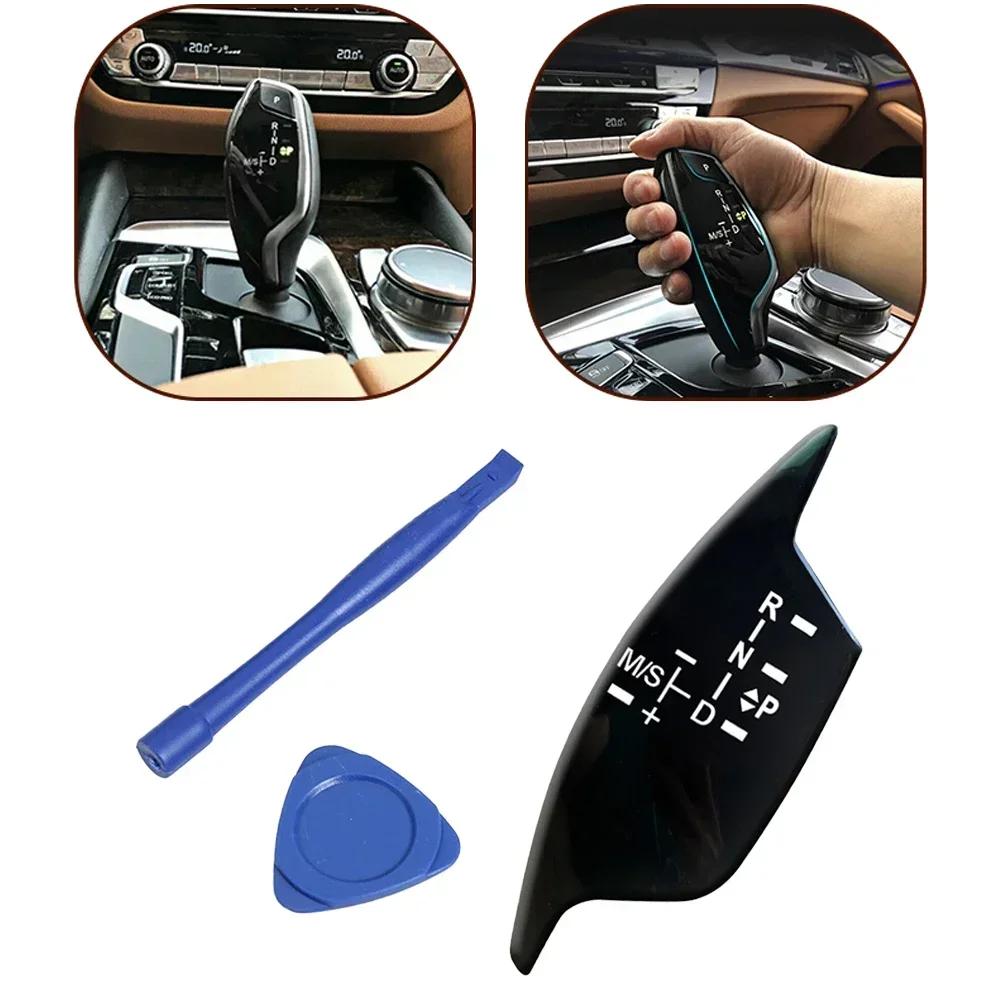0011 LHD Car Gear Shift Knob Panel Trim Cover Button Sticker For BMW 5 6 7 For X3 Series G30 G32 G11 2018-2025