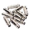10 Pcs XLR Female Head Mini Full Metal 6 Pin Female Connector for Microphone Cable Interface