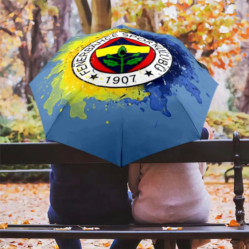 Fenerbahçe Legacy: Spirit Folding umbrella Suitable for all seasons travel outdoor printing Three folds