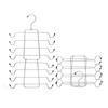 Stainless Steel Underwear Hanger Multi-Layer Non-Slip Towel Drying Rack Foldable Portable Clothes Rack for Travel Home Closet Bathroom