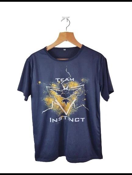 Mens Black Regular Fit ( Team Instinct ) Graphic Print Cotton T shirt Size M L