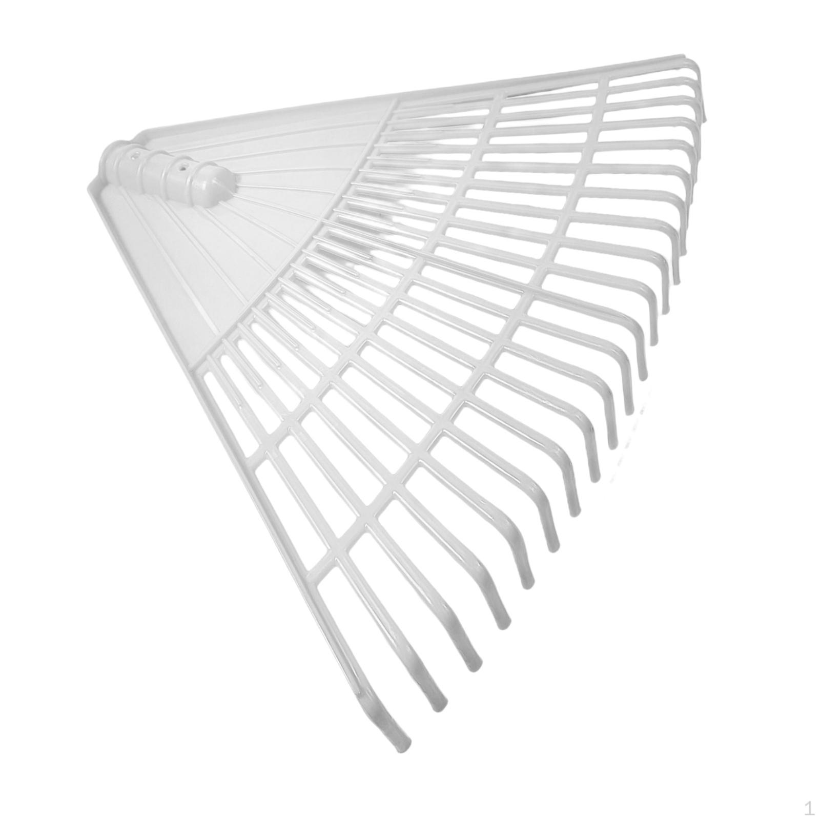 Garden Leaf Rake Head, Multipurpose Farming with 21 Tines, Yards Remover for Grass 42x34cm