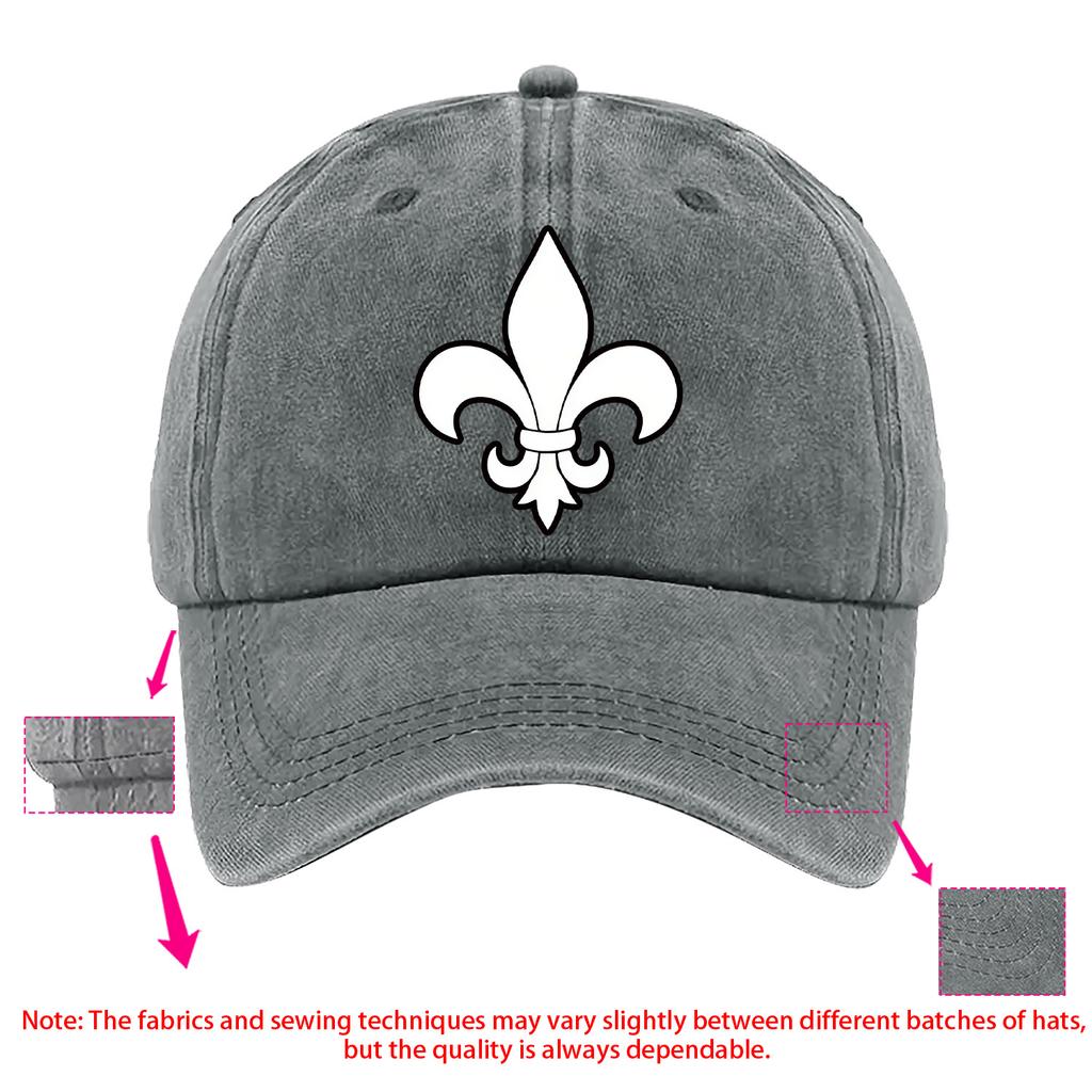 Lily flower pattern, fun theme pattern, printed baseball cap, multi color selection, adjustable size duckbill cap