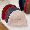 Woolen Knitted Cap for Women A Versatile and Face Enhancing Small Ear Protecting Woolen Cap for Autumn and Winter