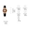 5 stücke Set Uhren Frauen Leder Band Damen Uhr Einfache Casual frauen Armbanduhr Armband Geschenk Montre Femme(Kein Kasten)