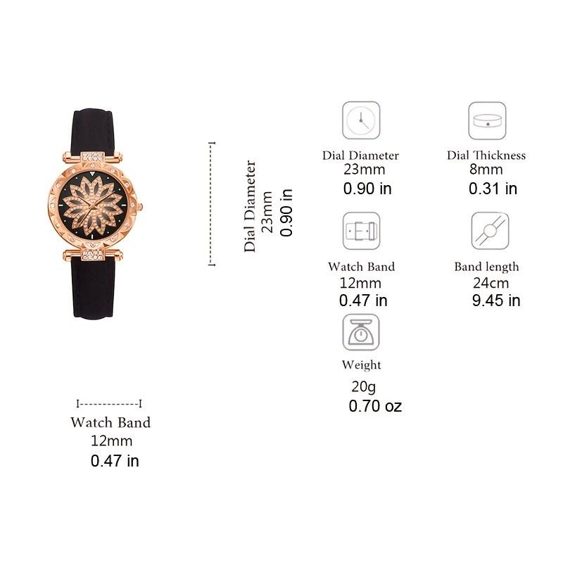5 stücke Set Uhren Frauen Leder Band Damen Uhr Einfache Casual frauen Armbanduhr Armband Geschenk Montre Femme(Kein Kasten)