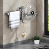 Multipurpose Towel Shelf Without Drilling Setups Decoration for Bathrooms Kitchens and Balconies Storage Solution