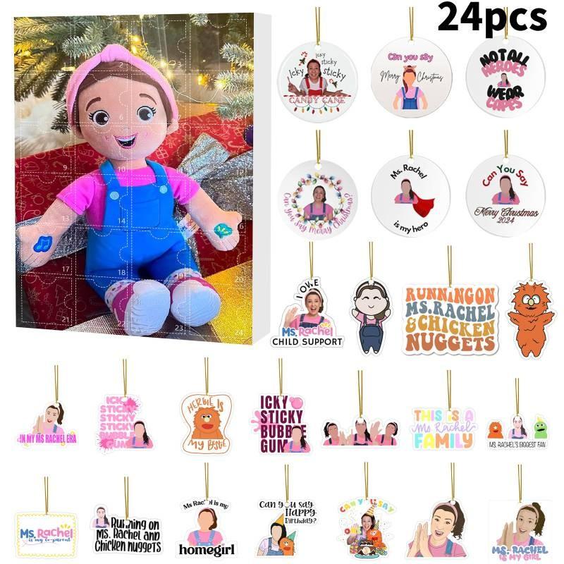 Advent Calendar Christmas Msrachel Blind Box 24 Day Countdown Kids Acrylic Gift